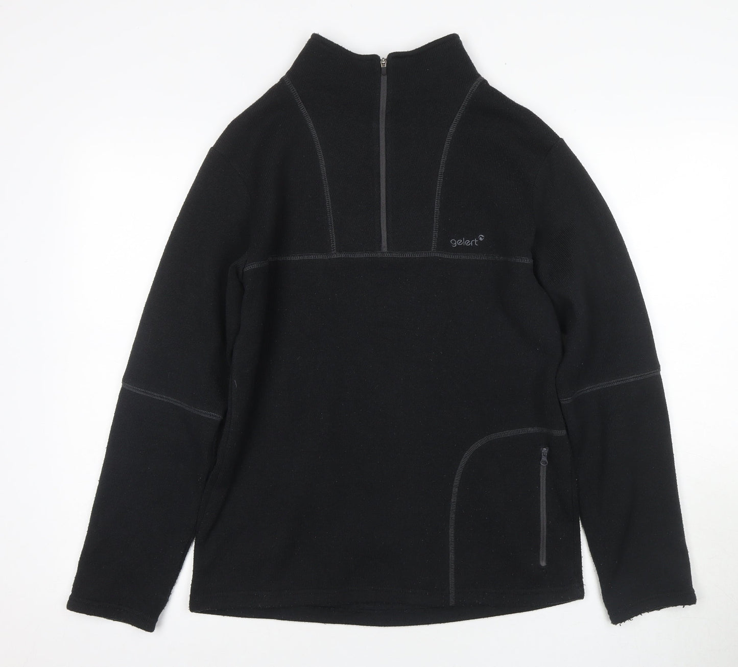 Gelert Men's Black Pullover Sweatshirt, Size S, Mock Neck