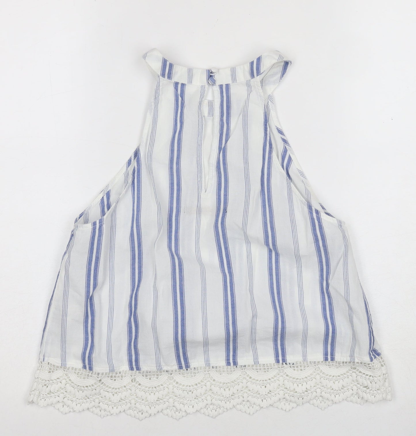 Abercrombie & Fitch Women's Blue Striped Camisole S