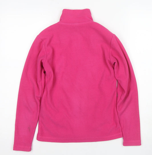 Gelert Girls Pink Full Zip Fleece Hoodie – Size L, Autumn/Winter Essential
