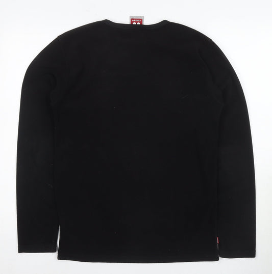 Mens UK S Regular TOG 24 Black Pullover Sweatshirt