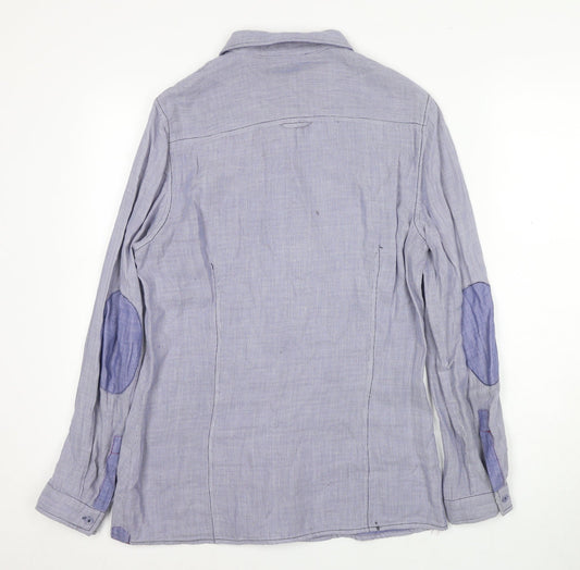 Pierre Cardin Men's Blue Striped Dress Shirt