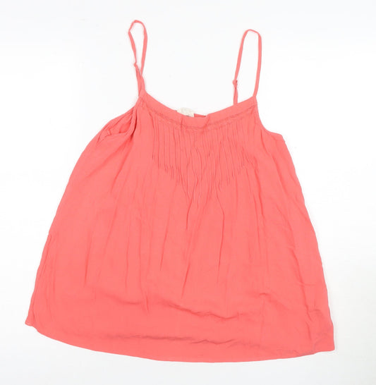 Womens UK Size 10 FatFace Red Viscose Blend Camisole