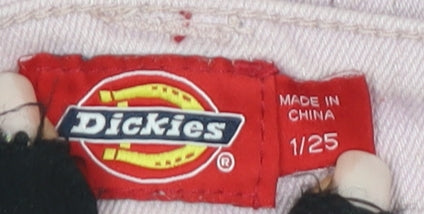 Dickies Women's Pink Casual Denim Shorts Size 1