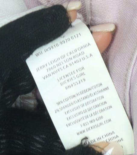 Dickies Women's Pink Casual Denim Shorts Size 1