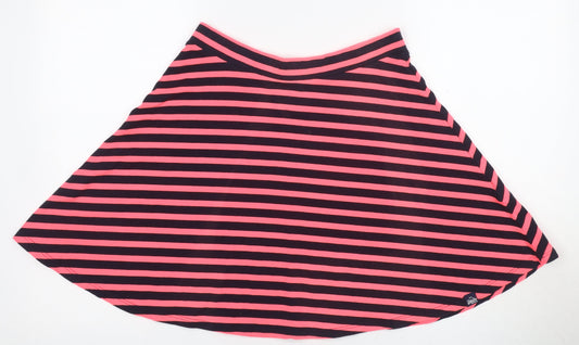 Superdry Women's Multicoloured A-Line Striped Skirt, Size L