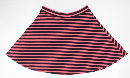 Superdry Women's Multicoloured A-Line Striped Skirt, Size L