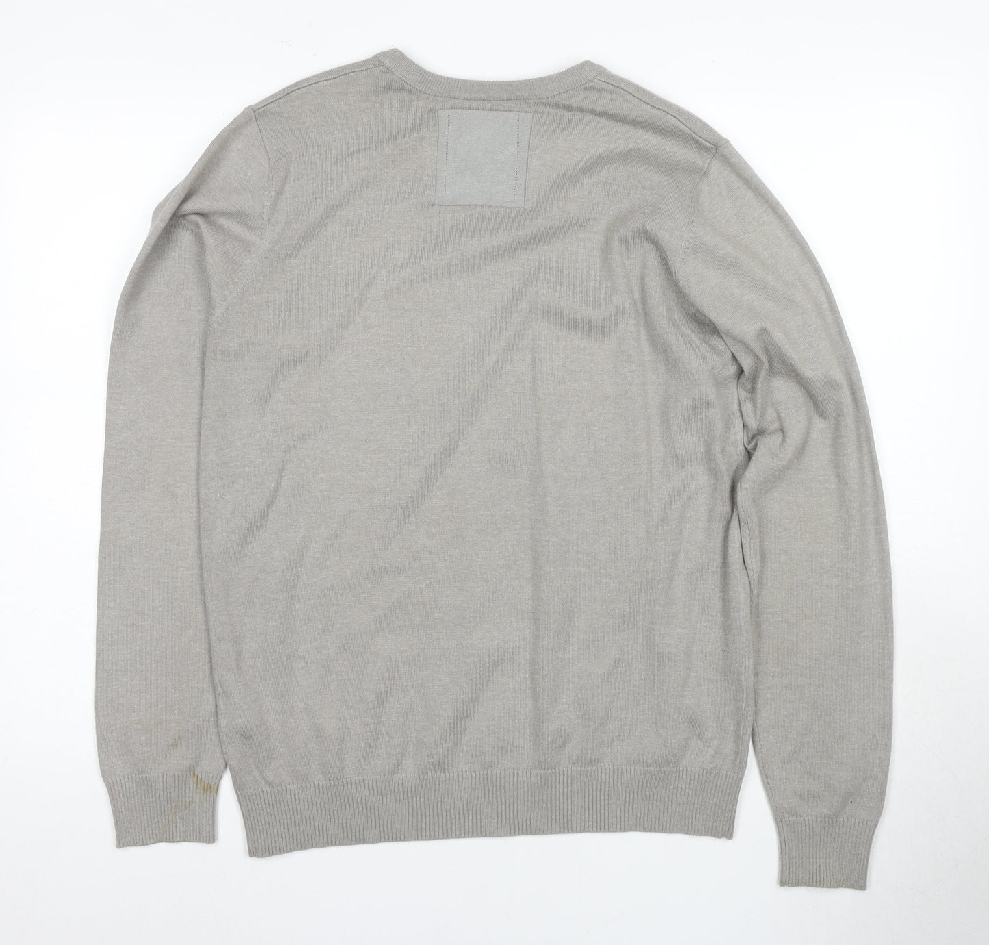 Jack & Jones Men's Grey Pullover Jumper Size S