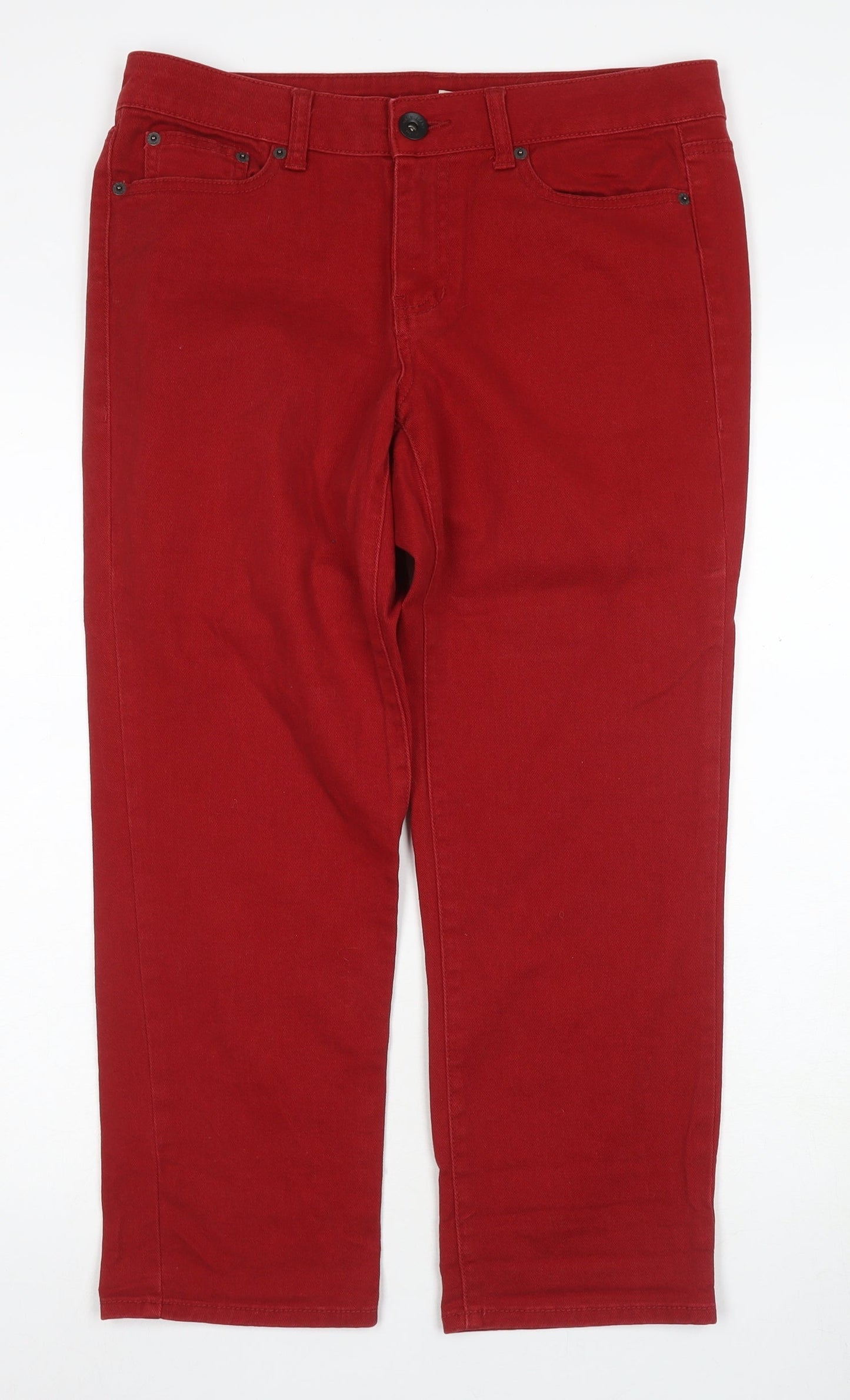 DKNY Women's Red Regular Jeans Size 10