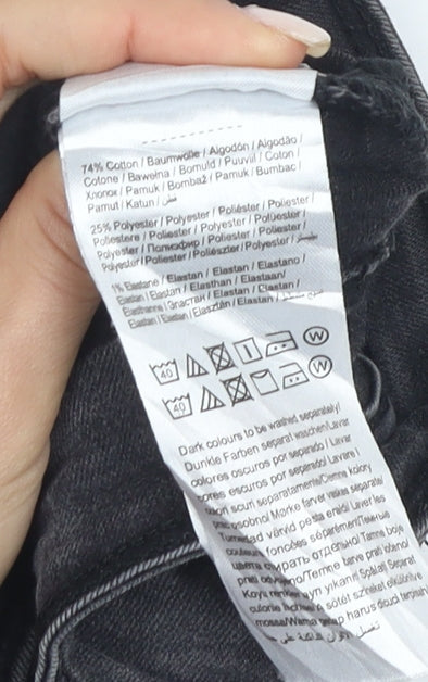 Brand and care label for Jacqueline de Yong Women's Black Skinny Jeans, size 12