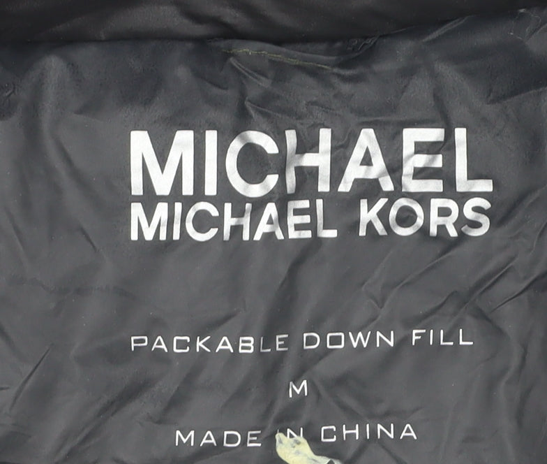 Michael Kors Women's Black Long Puffer Coat Size M