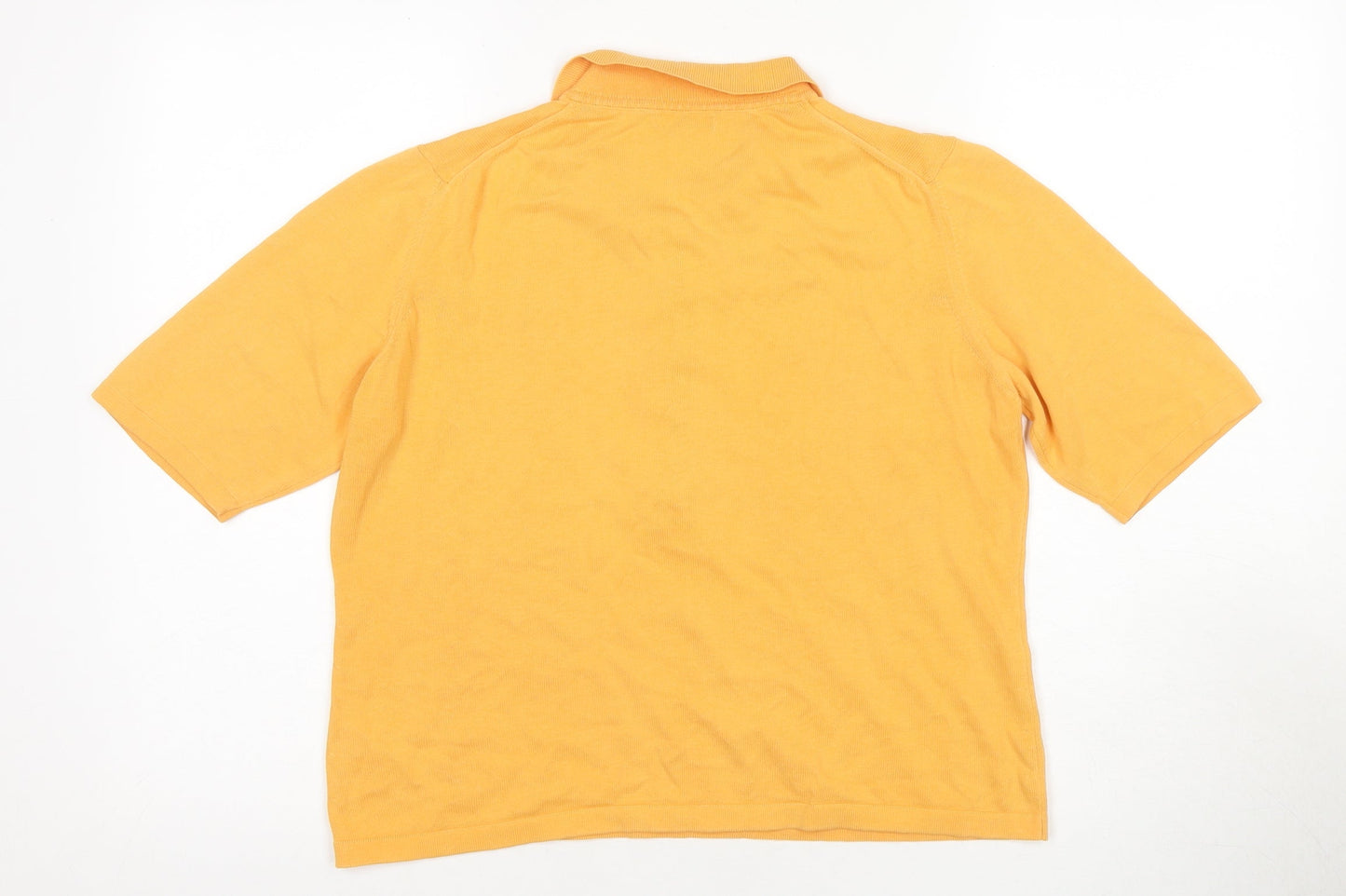 Burberry Women’s Orange Polo Shirt, L – Classic Style