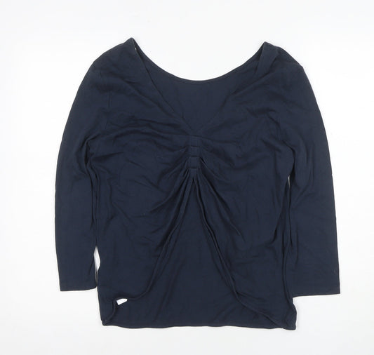 Jack Wills Women's Blue Scoop Neck Top Size 10