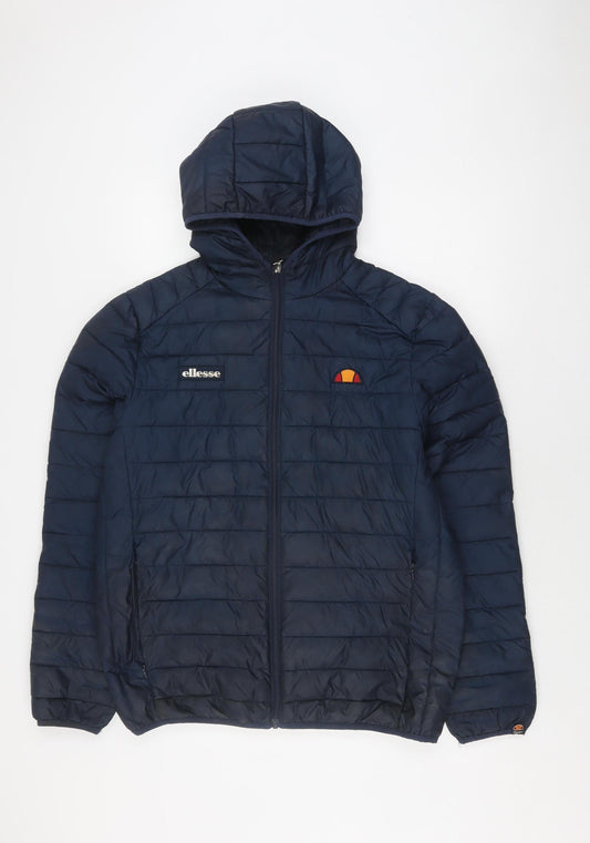 Ellesse Men's Blue Puffer Jacket - L - Winter Essential