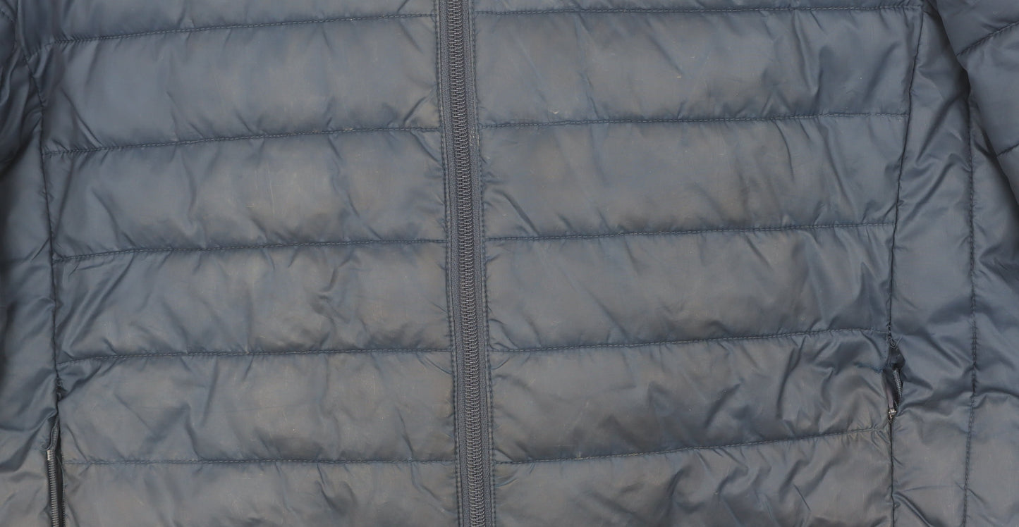 Ellesse Men's Blue Puffer Jacket - L - Winter Essential