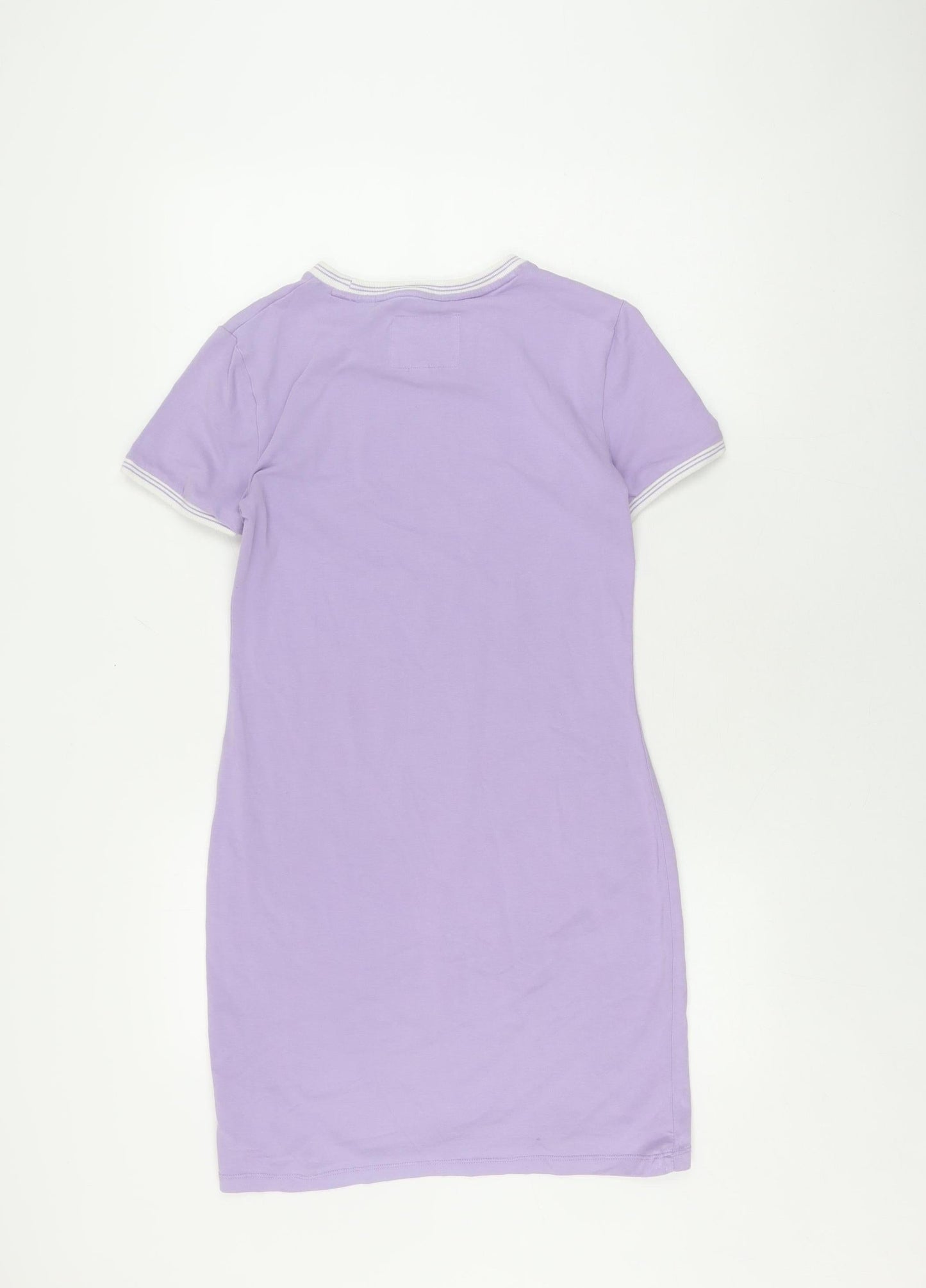 Jack Wills Women's Purple T-Shirt Dress Size 10