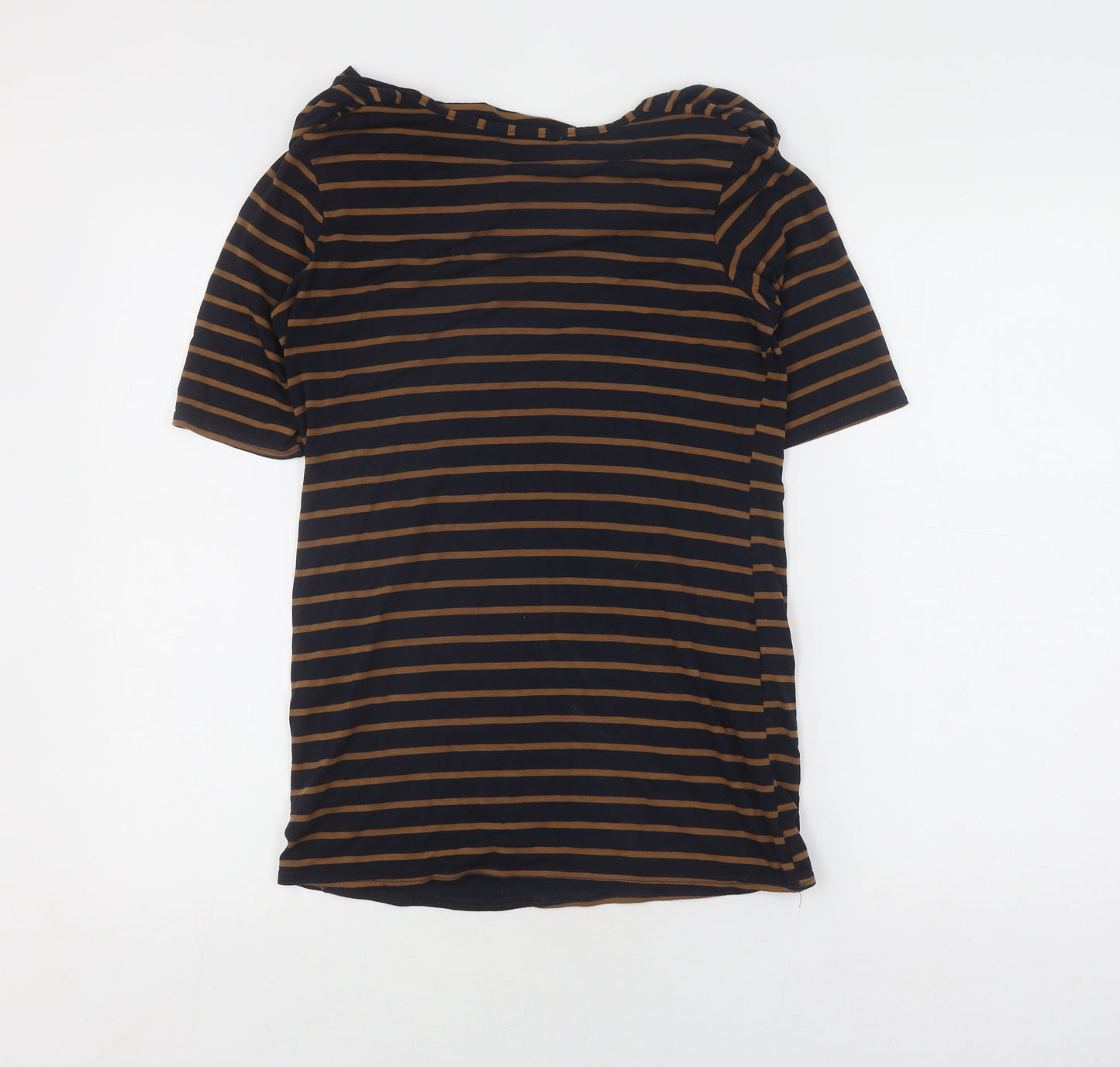 Mamas & Papas Women's Black Striped Cowl Neck T-Shirt