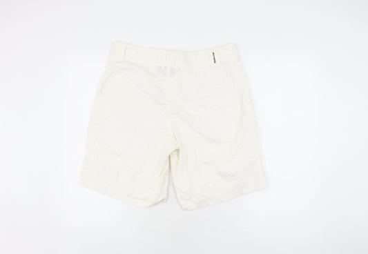 Helly Hansen Unisex White Logo Cotton Shorts Size 10