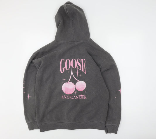 Good Goose Unisex Grey Basic Jacket M - Hooded, Zip