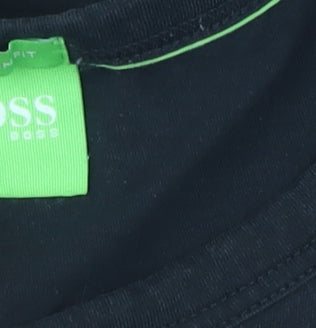 Hugo Boss Men's Black XL Graphic Slim Fit T-Shirt