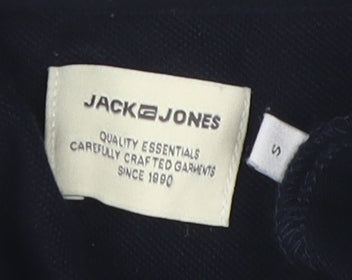 Jack & Jones Men's Black Polo Shirt Size S