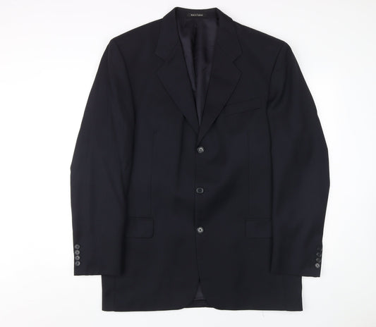 Pierre Cardin Men's Blazer Black Classic 40L