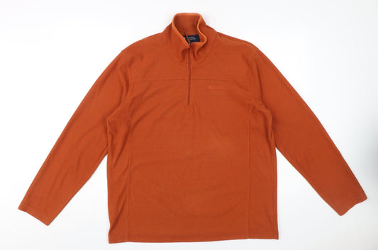 Mountain Warehouse Men's Orange Zip Sweatshirt M