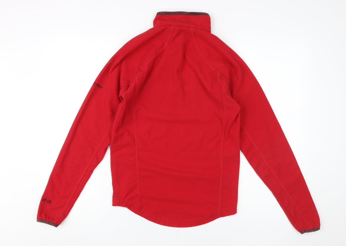 Trespass Red XS Unisex Fleece 1/4 Zip Sweatshirt