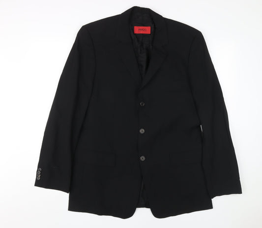 Hugo Boss Men's Black Blazer 40R Formal Business