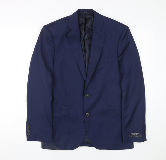 Jaeger Men’s Blue Blazer, Size 36S 100% Wool