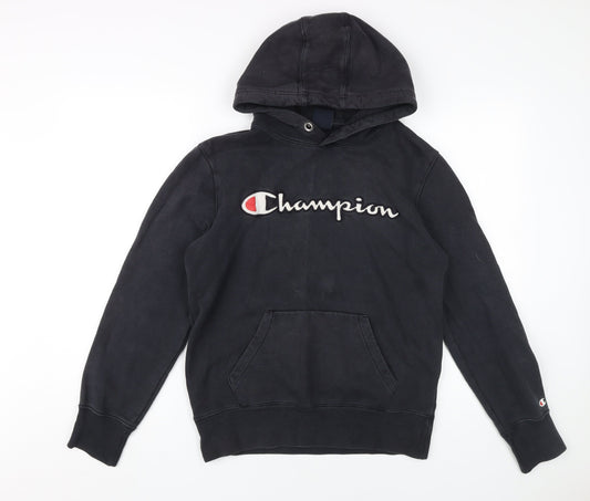 Champion Men's Black Pullover Hoodie Small