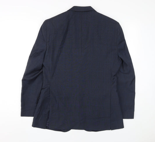 Austin Reed Men's Blue Blazer, 36S, Formal, Wool