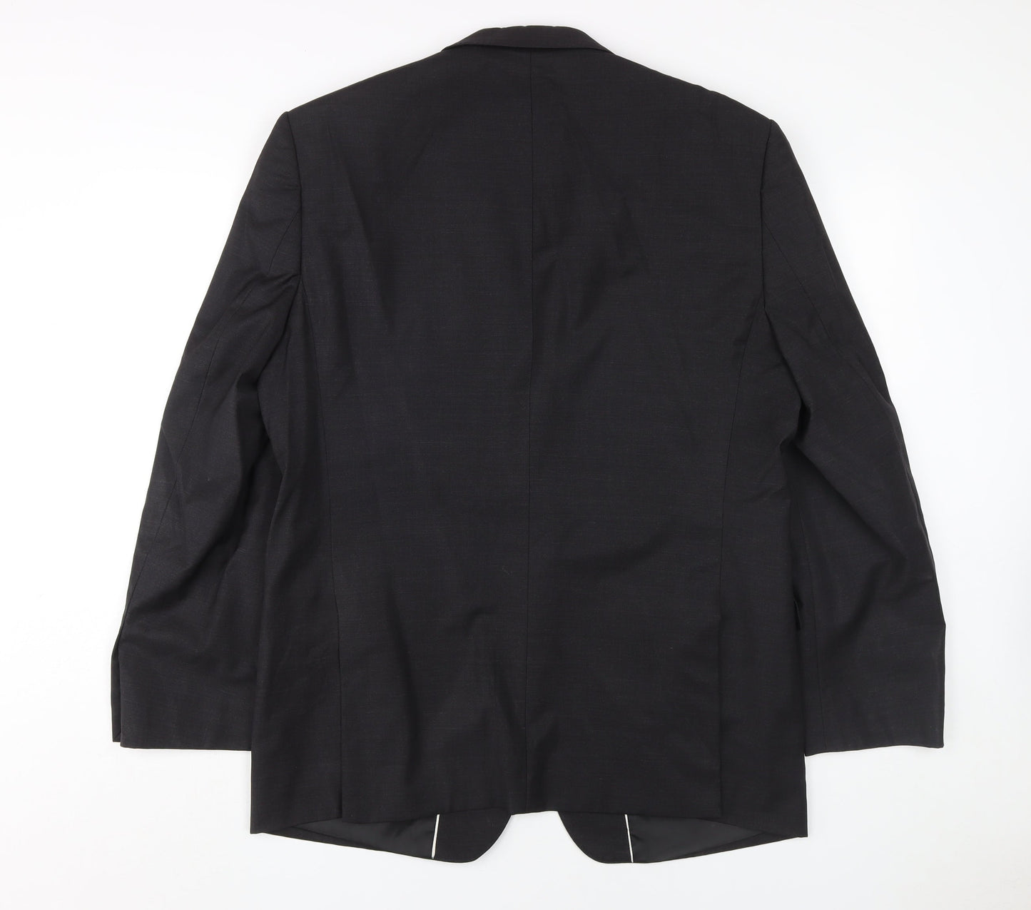 Moss 1851 Men's Black Suit Jacket, Size 44, Regular Fit