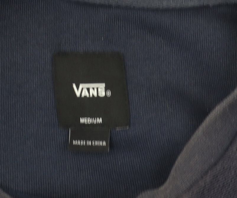 Vans Men's Blue Pullover Sweatshirt M - Comfortable Fit