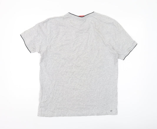 Slazenger Men's Grey Crew Neck T-Shirt M