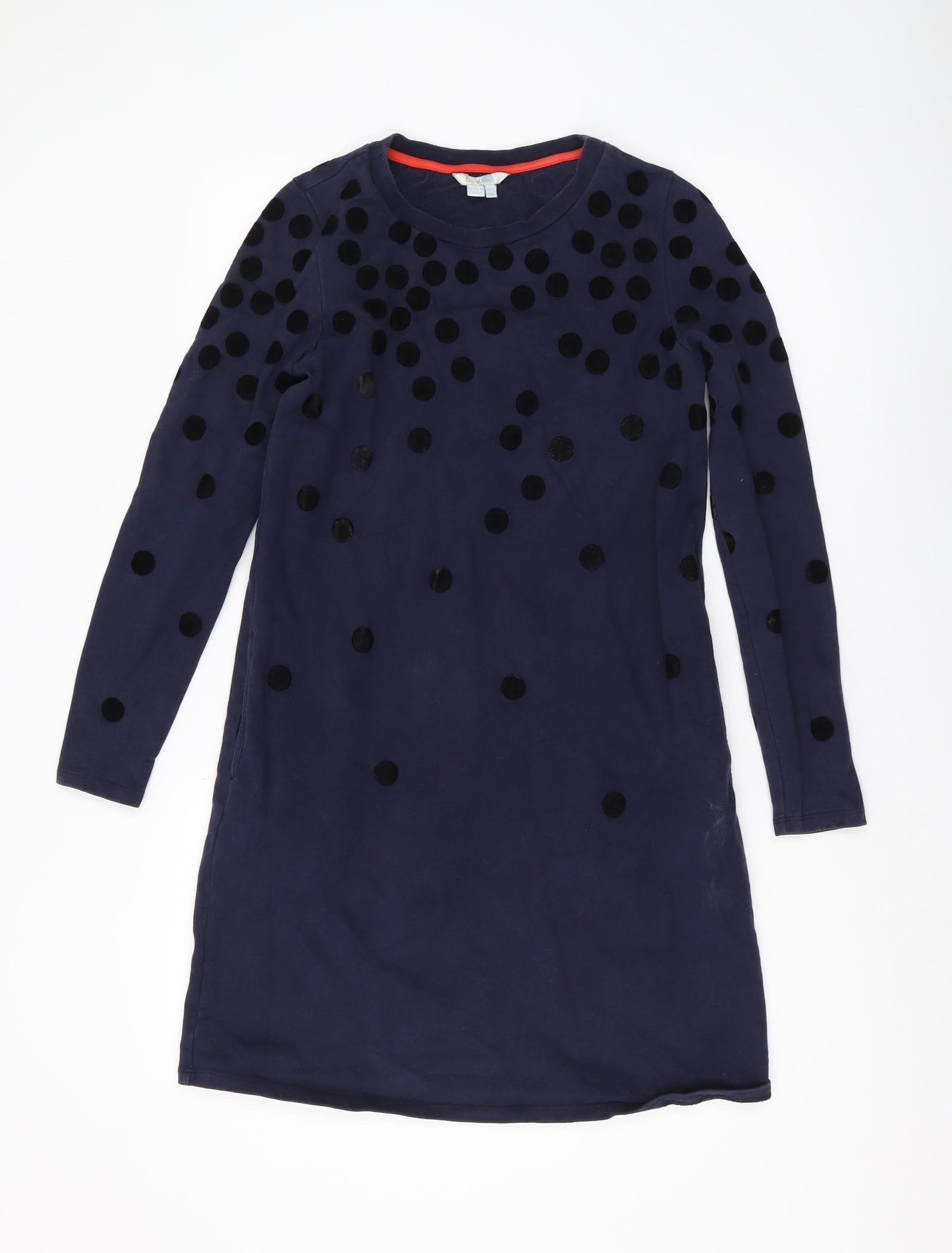 Boden Women's Blue Polka Dot Shift Dress Size 10
