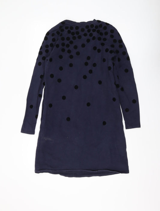 Boden Women's Blue Polka Dot Shift Dress Size 10