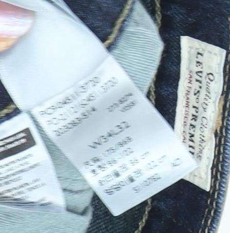 LEVI'S Men's Blue Straight Jeans W36-L32 Regular Fit