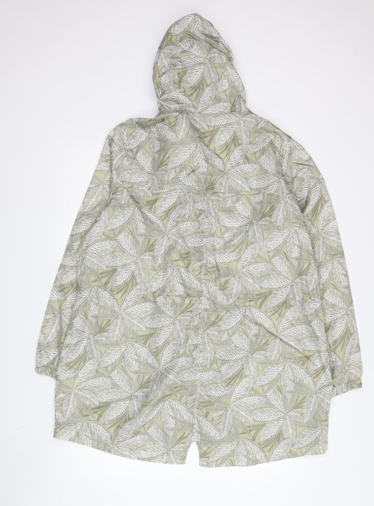 M&S Women's Multicoloured Floral Rain Coat L