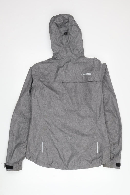 MADISON Women's Grey Mid-Length Hooded Jacket