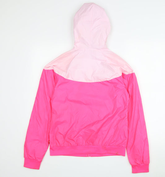 Nike Women's Pink XS Hooded Windbreaker Jacket