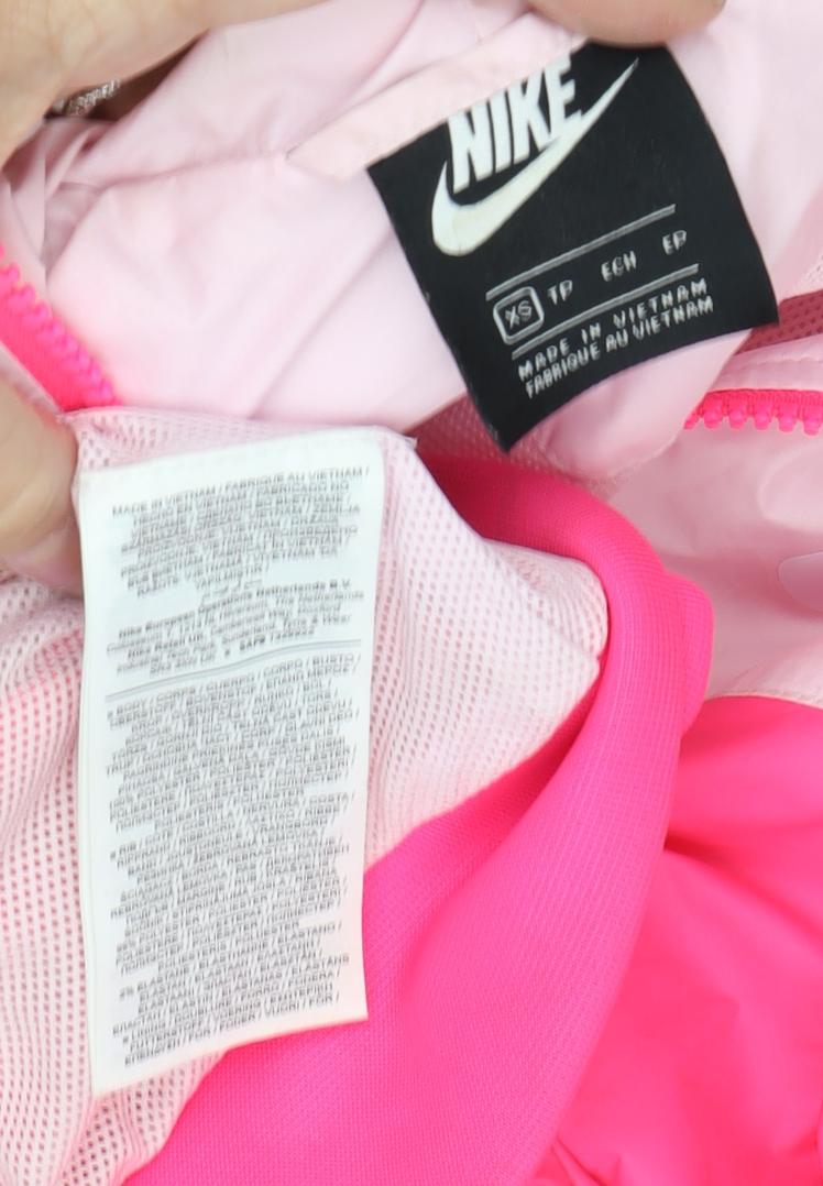 Nike Women's Pink XS Hooded Windbreaker Jacket