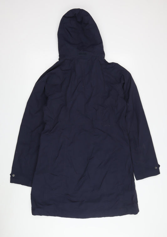 Trespass Women's Blue Hooded Parka Jacket M