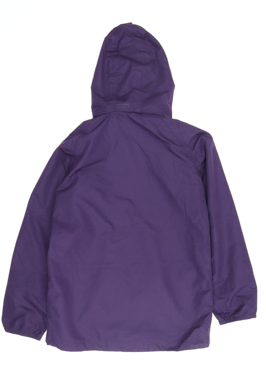 Peter Storm Women’s Purple S Hooded Rain Jacket, Waterproof