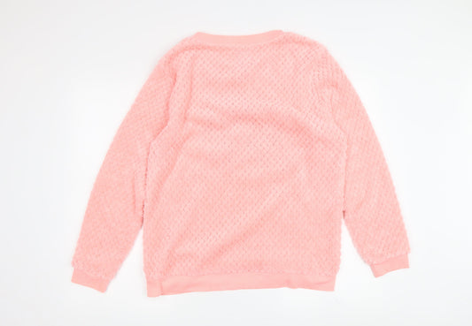 Disney Women's Pink Pullover Sweatshirt M Simba Graphic