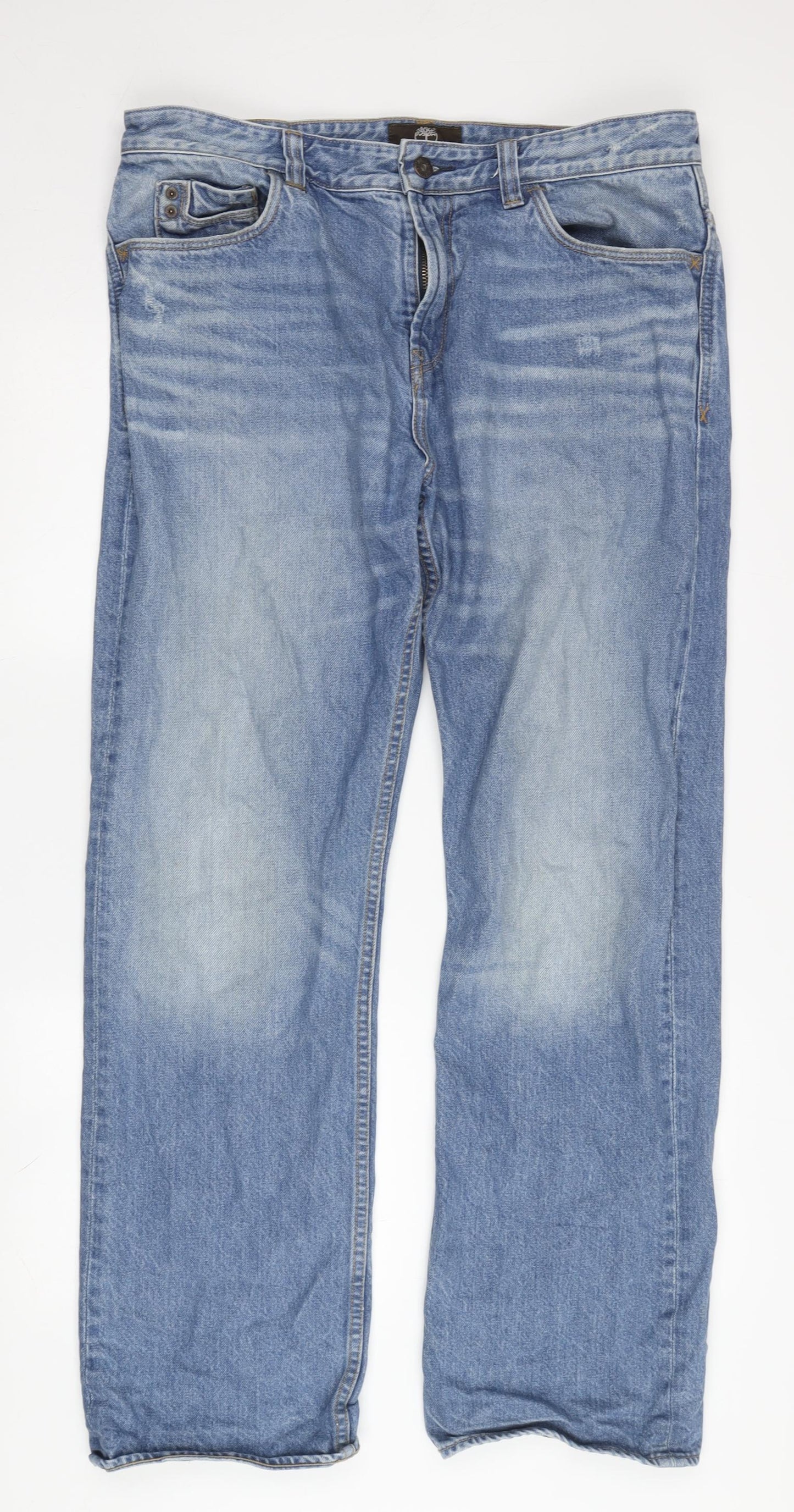 Timberland Men's Blue Straight Jeans Size 36