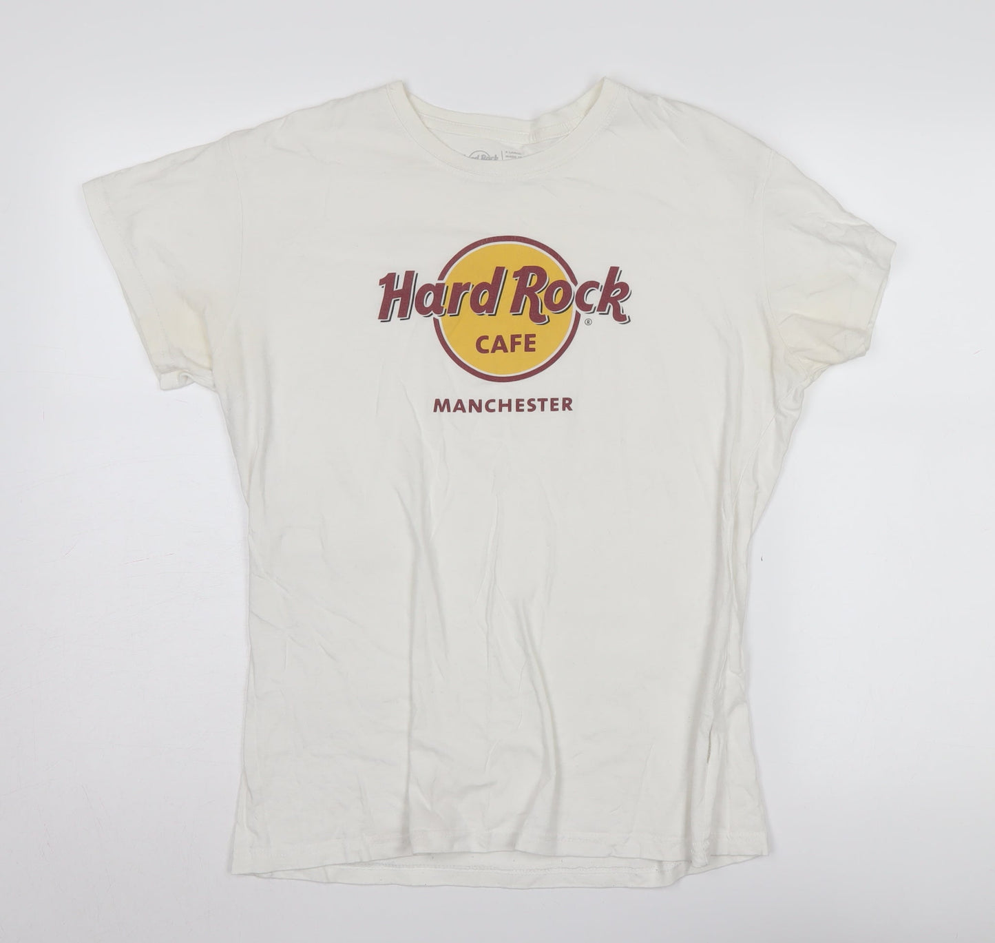 Hard Rock Cafe White Unisex XL Cotton T-Shirt Music