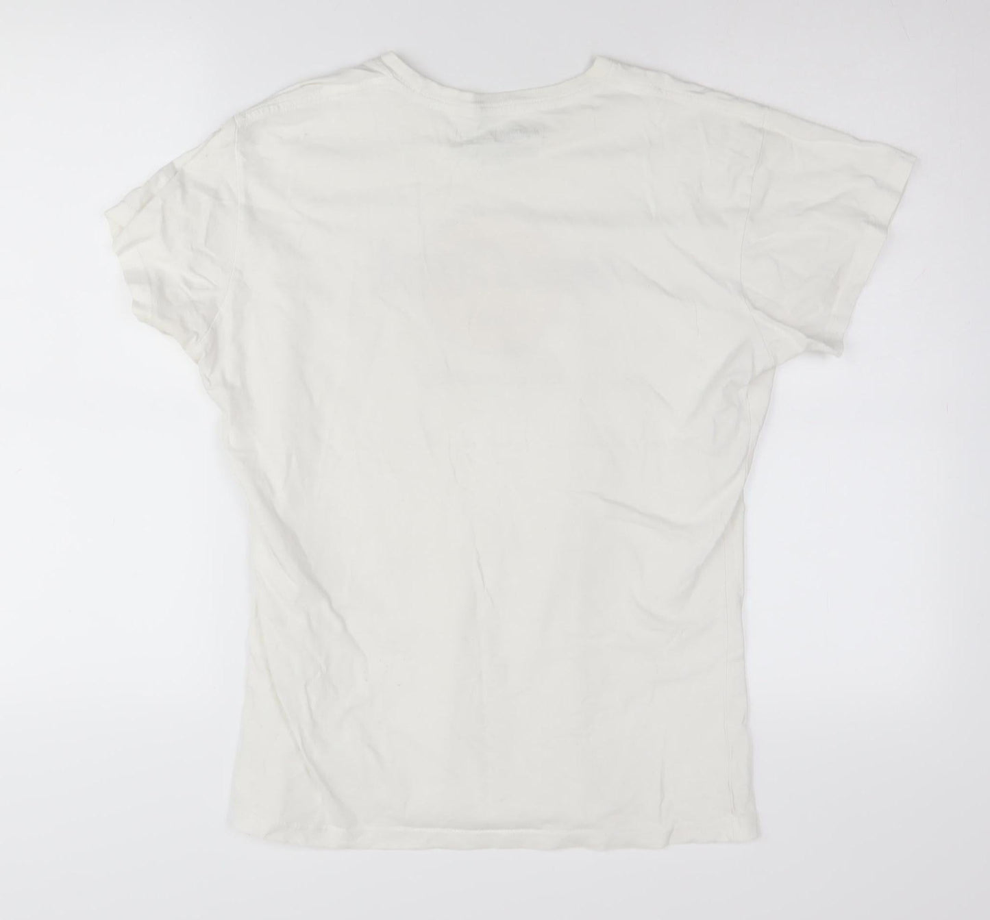 Hard Rock Cafe White Unisex XL Cotton T-Shirt Music