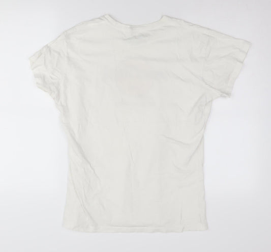 Hard Rock Cafe White Unisex XL Cotton T-Shirt Music