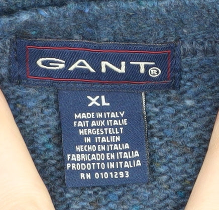 Gant Men's Blue Pullover Jumper XL - Wool Knit