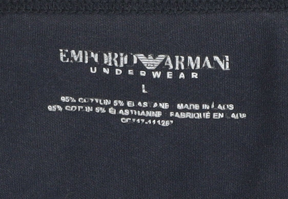 Emporio Armani Men's Black Crew Neck T-Shirt L